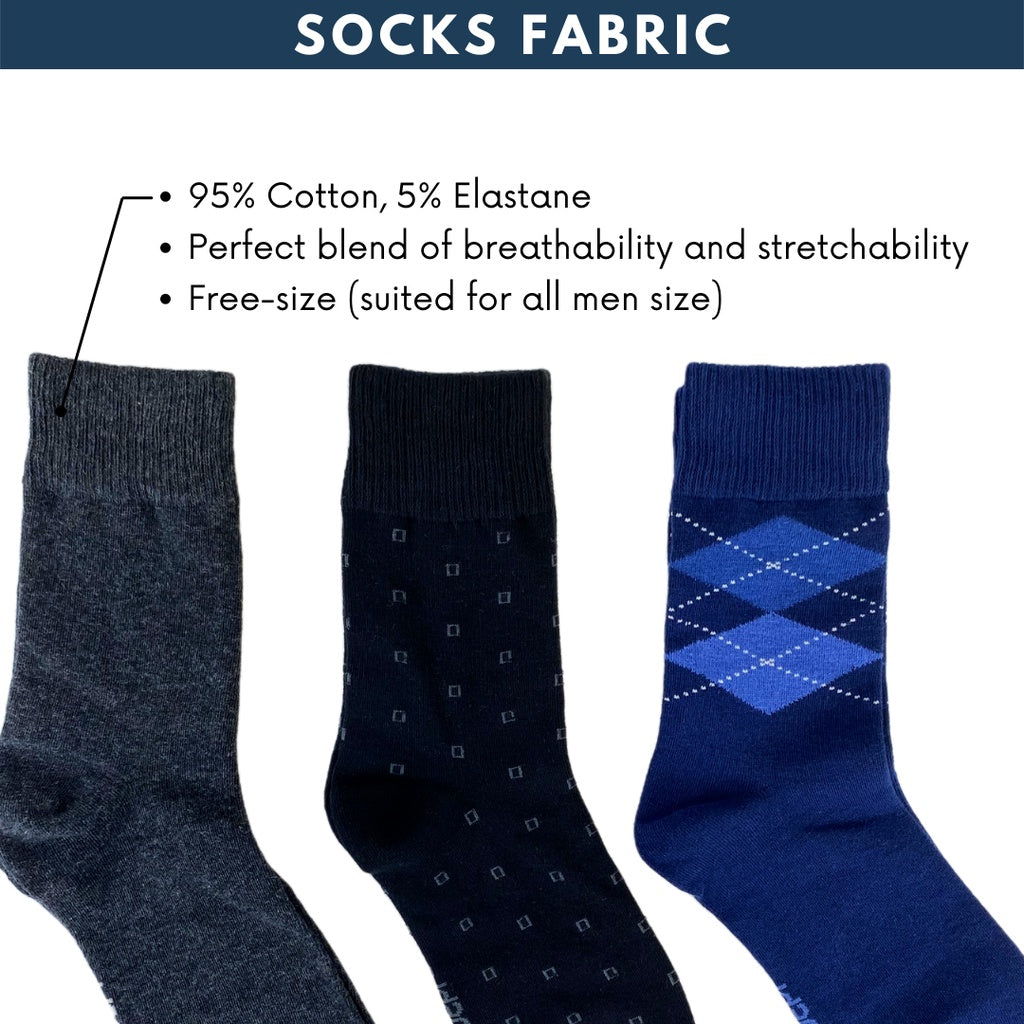 Men Casual Socks 3-pack