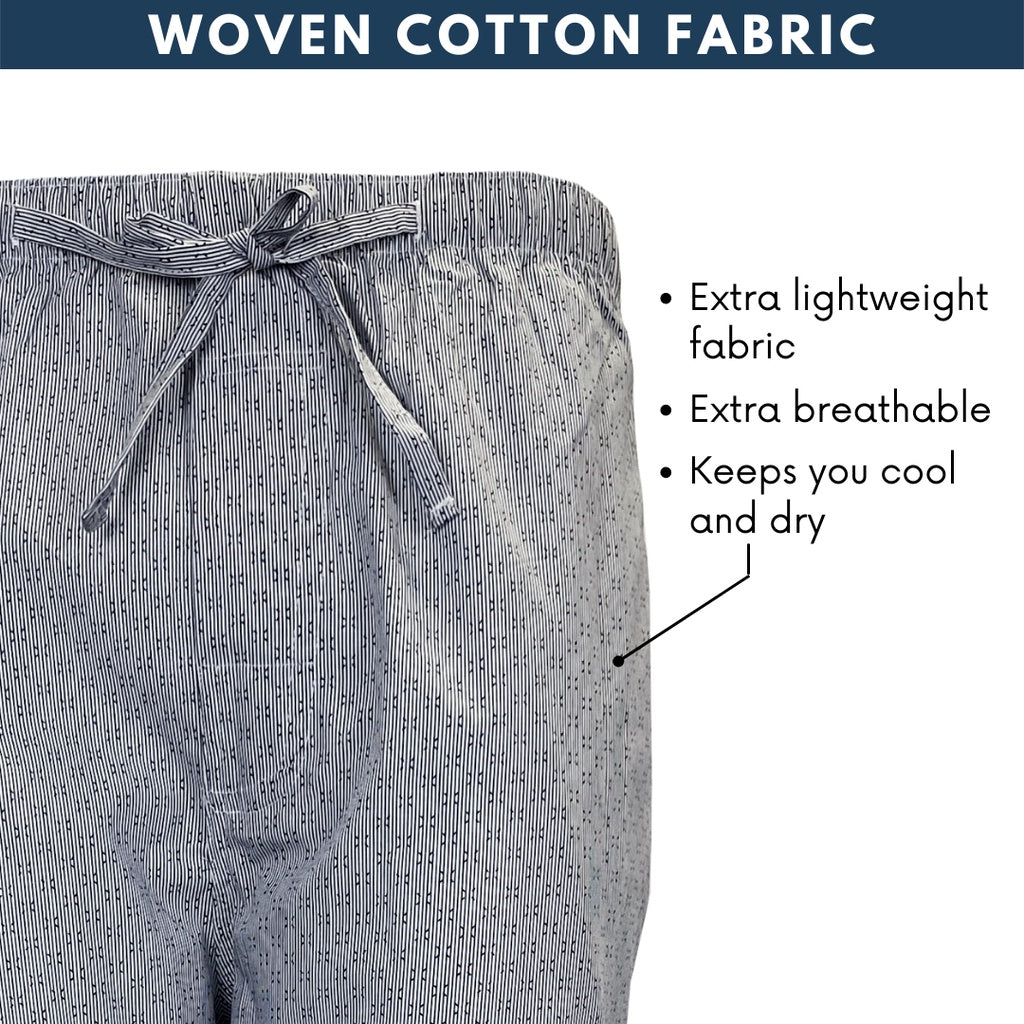 Men Long Sleepwear Pants Woven Cotton (1pc)