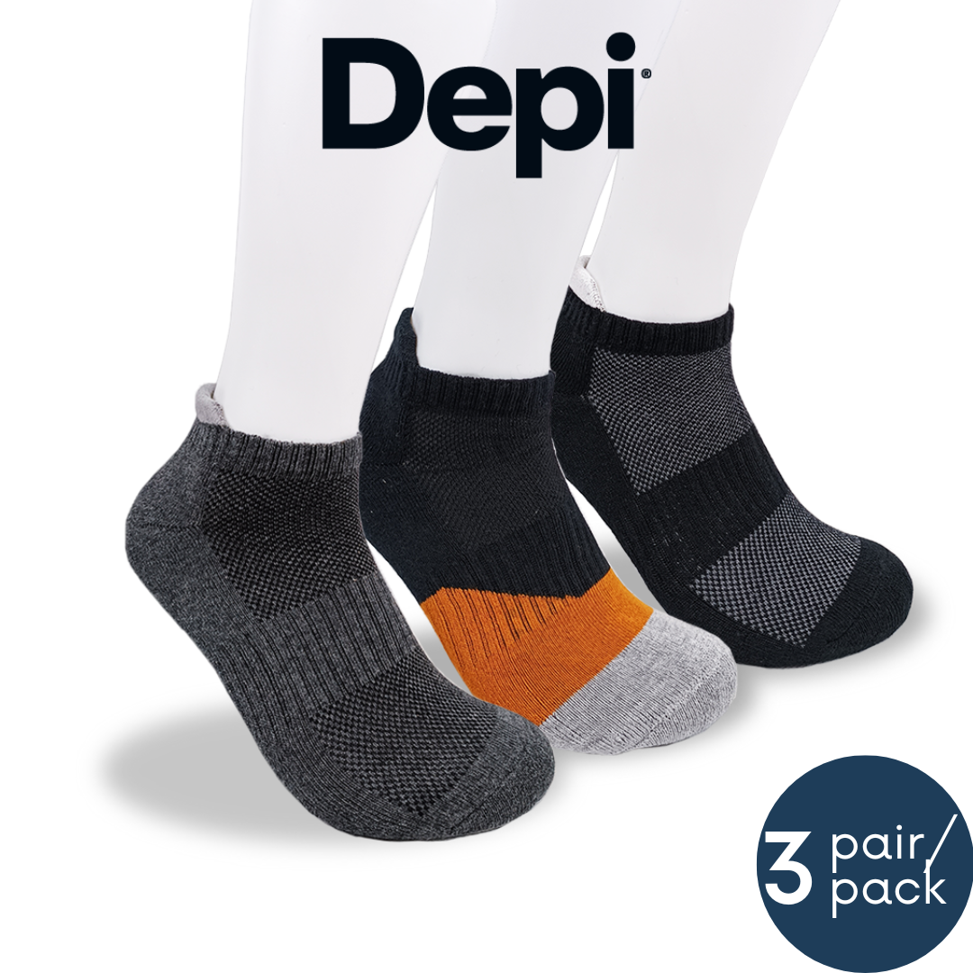 Men Sports Socks Extra Thick Cushion 3-pack