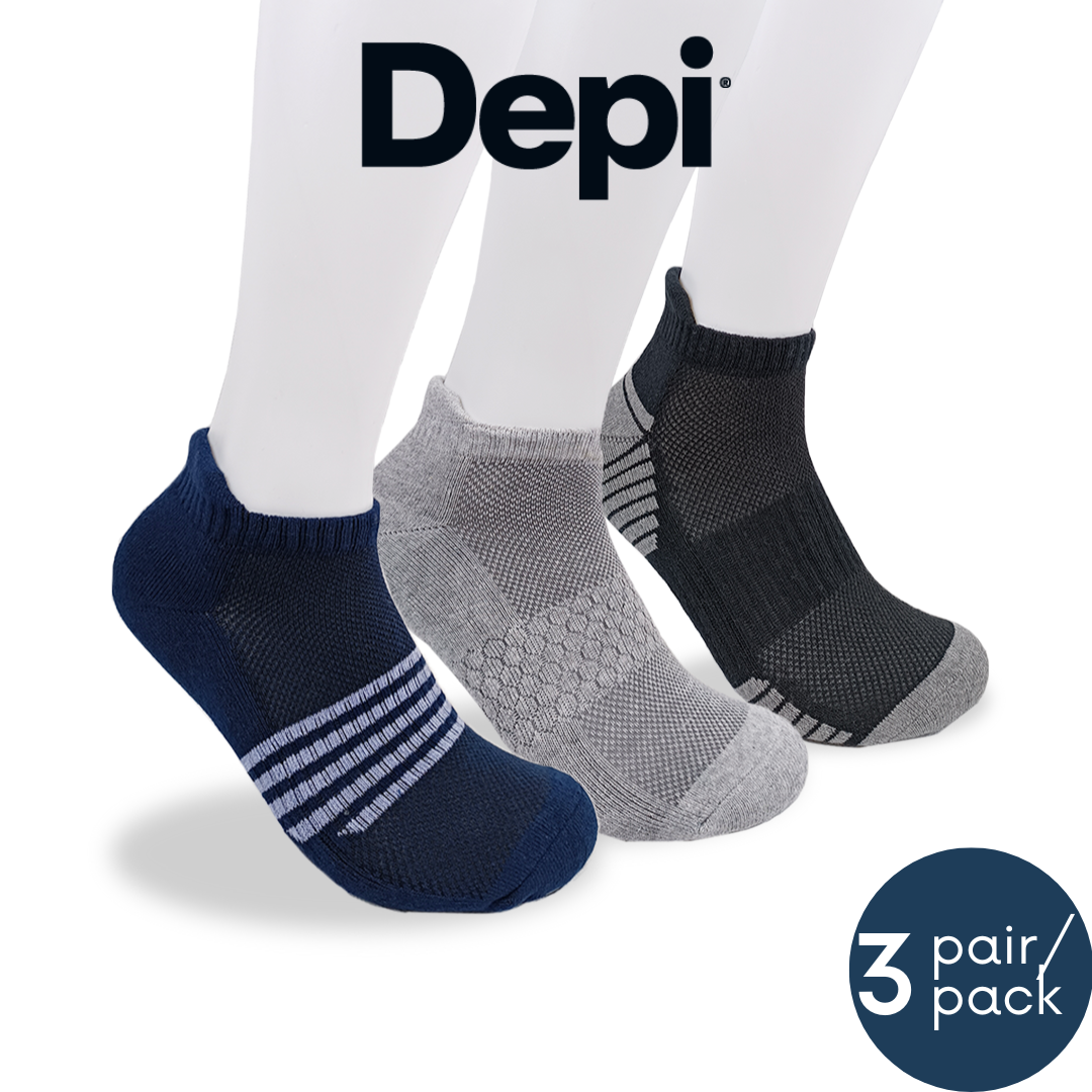 Men Sports Socks Extra Thick Cushion 3-pack
