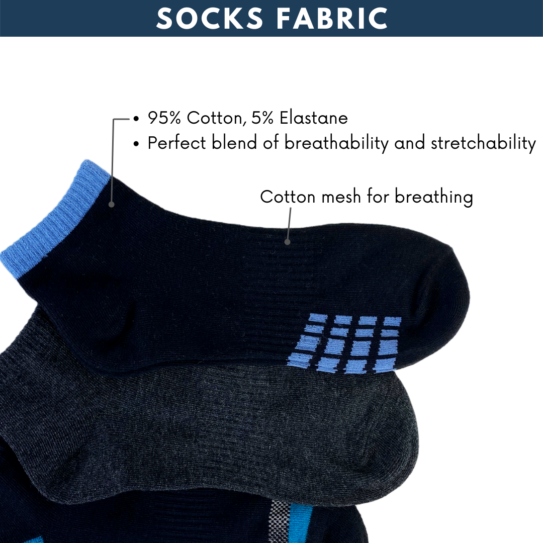 Men Premium Ankle Socks 3-pack