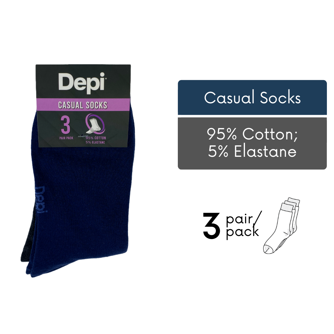 Men Casual Socks 3-pack