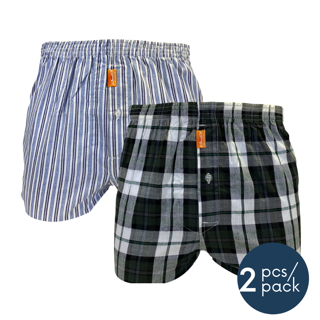 Men Woven Boxer Brief (2pcs)