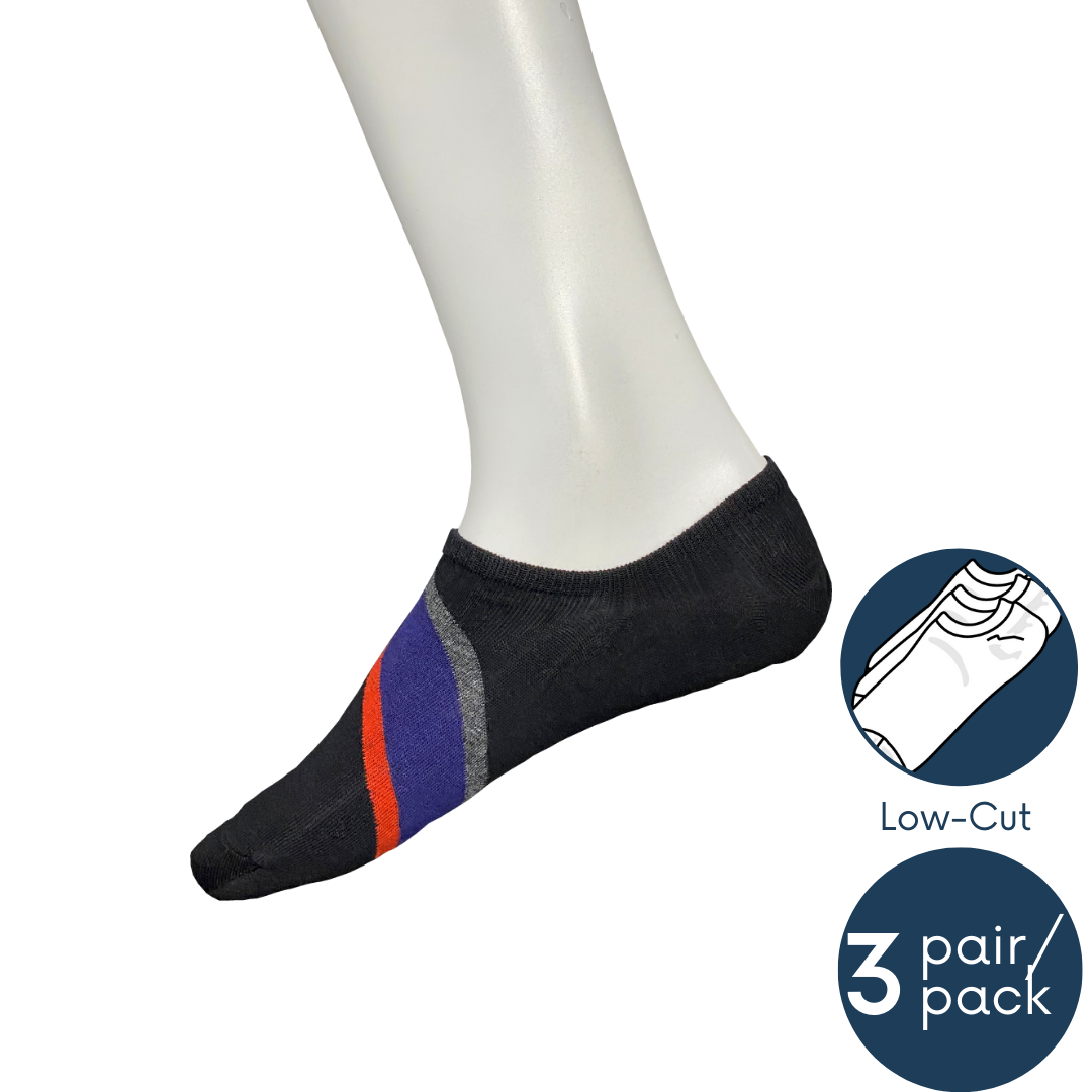 Men Low Cut Socks 3-pack