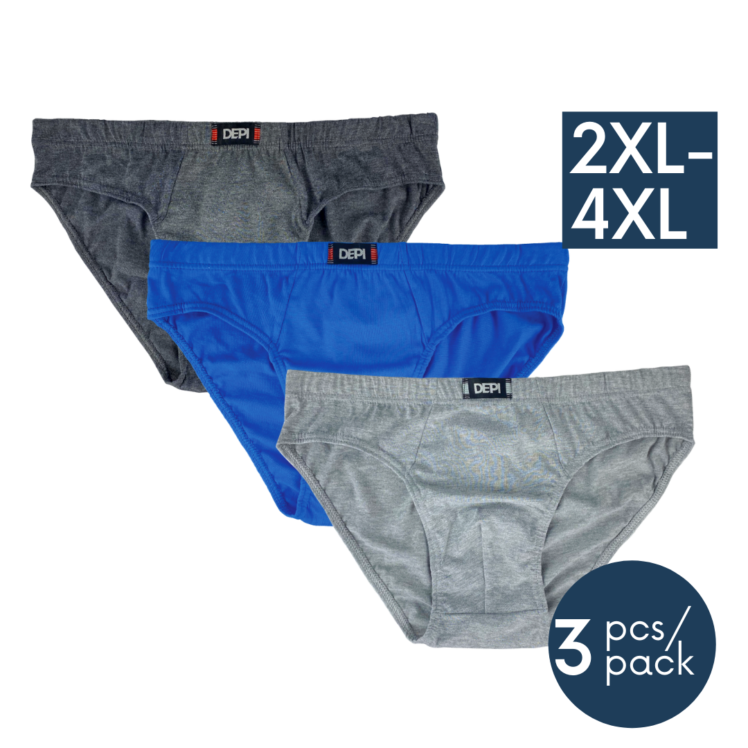 Men Underwear PLUS SIZE Brief (3pcs / 5pcs)