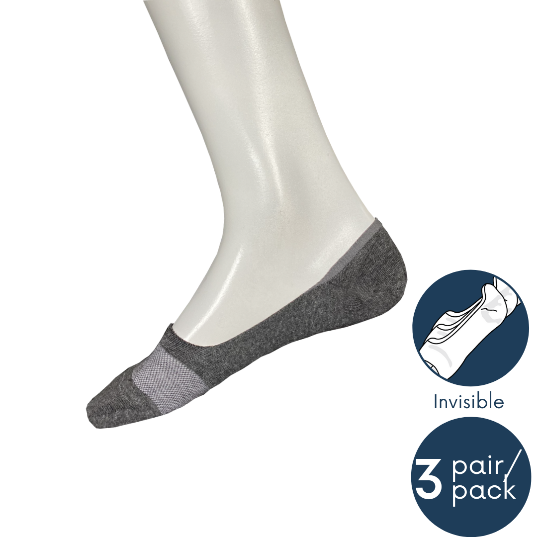 Men Invisible Socks 3-pack