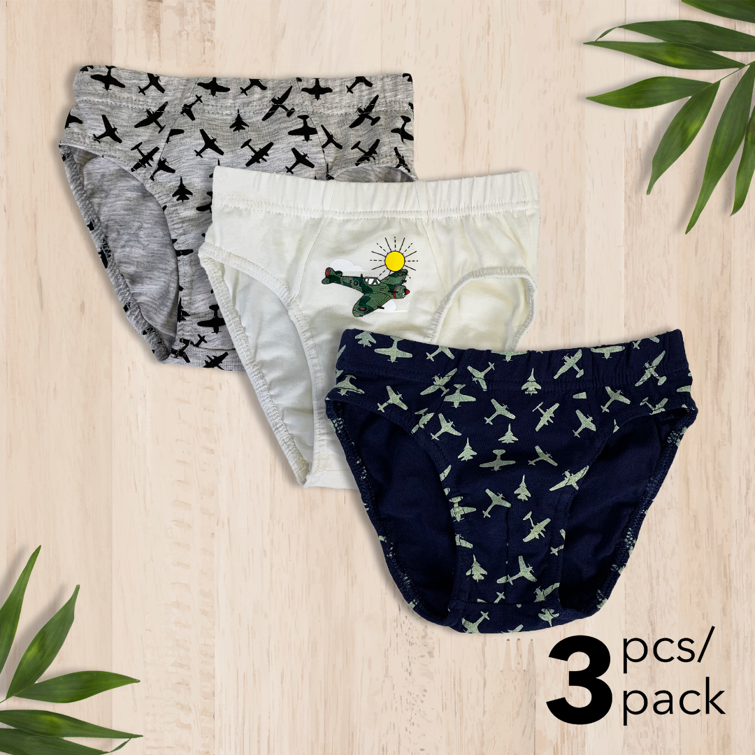 Kids Boy Premium Cotton Brief (3pcs)