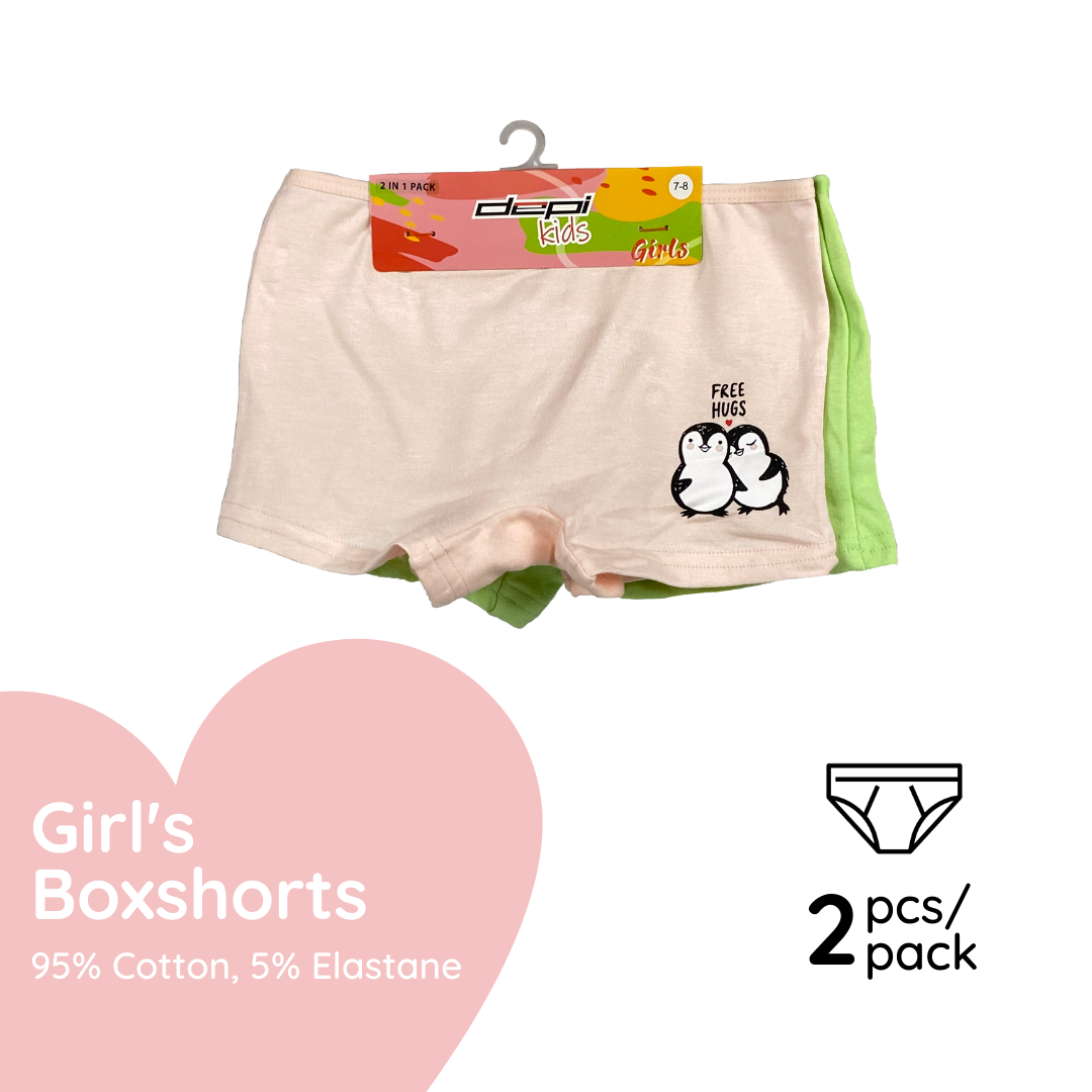 Kids Cute Girl Boxshorts (2pcs)