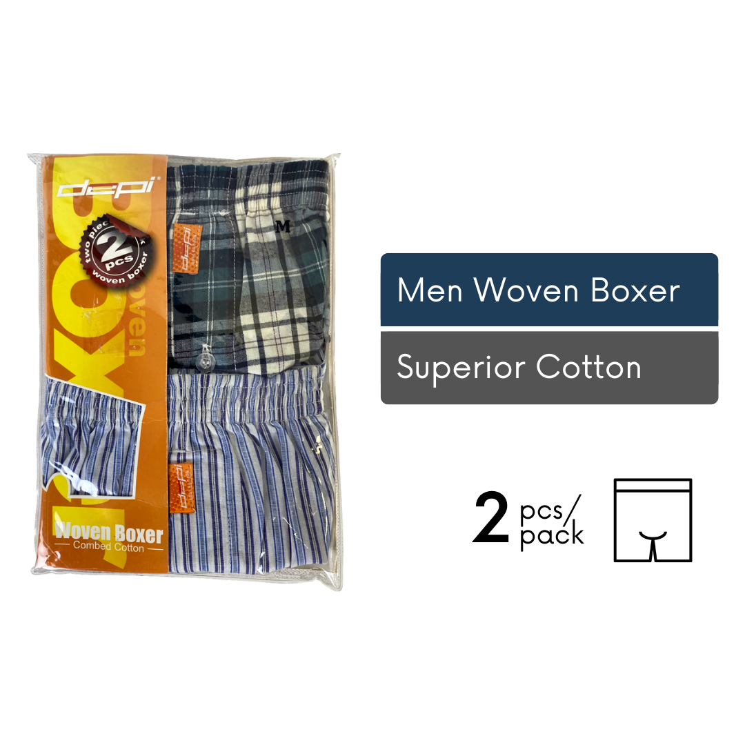 Men Woven Boxer Brief (2pcs)
