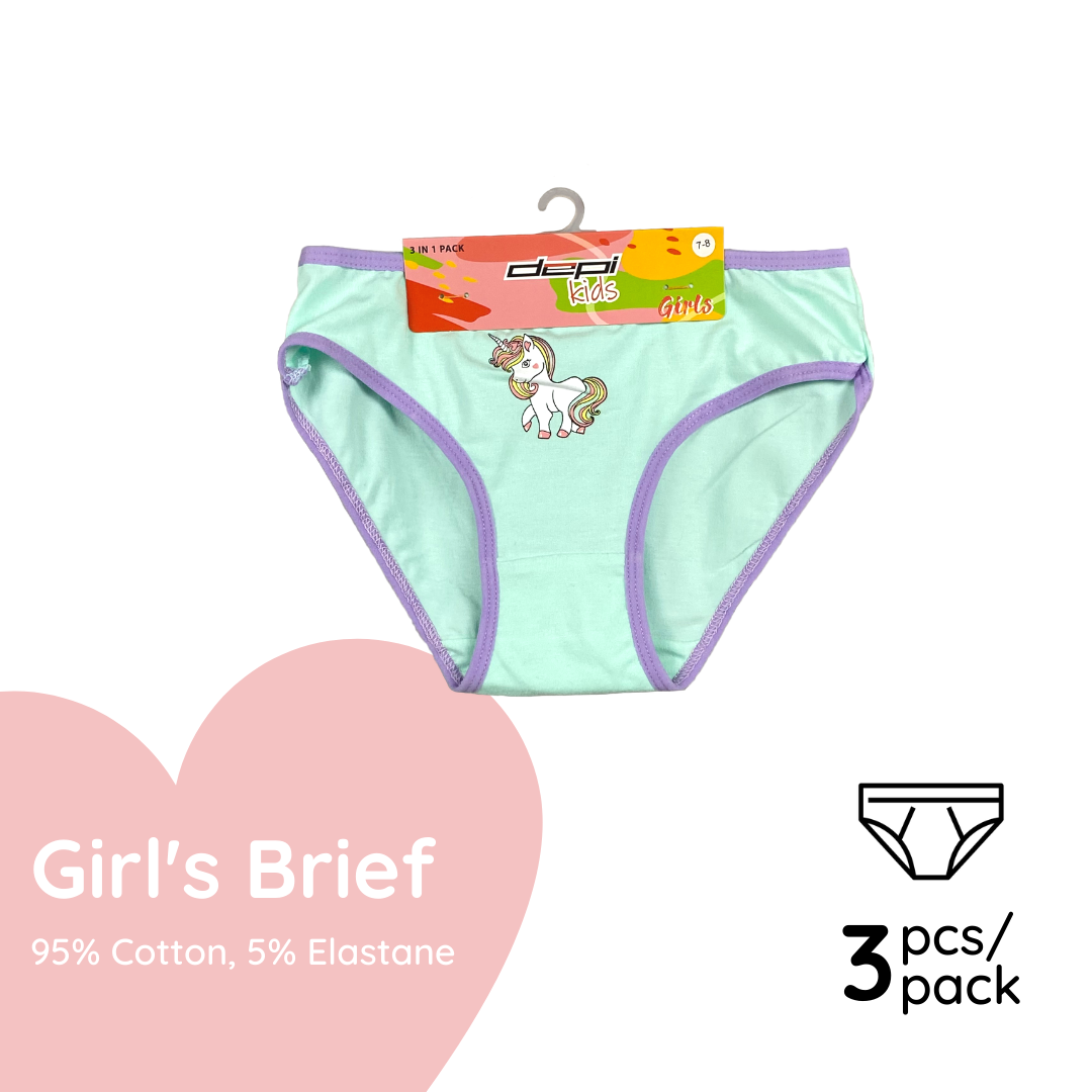 Kids Cute Girl Panties (3pcs)