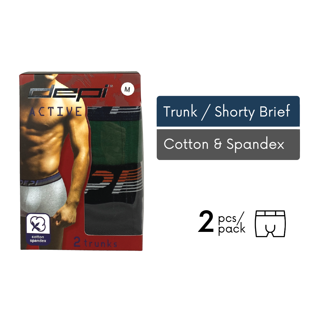 Men Active Boxer Brief Trunk (2pcs)