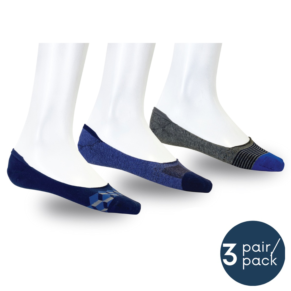 Men Invisible Socks 3-pack