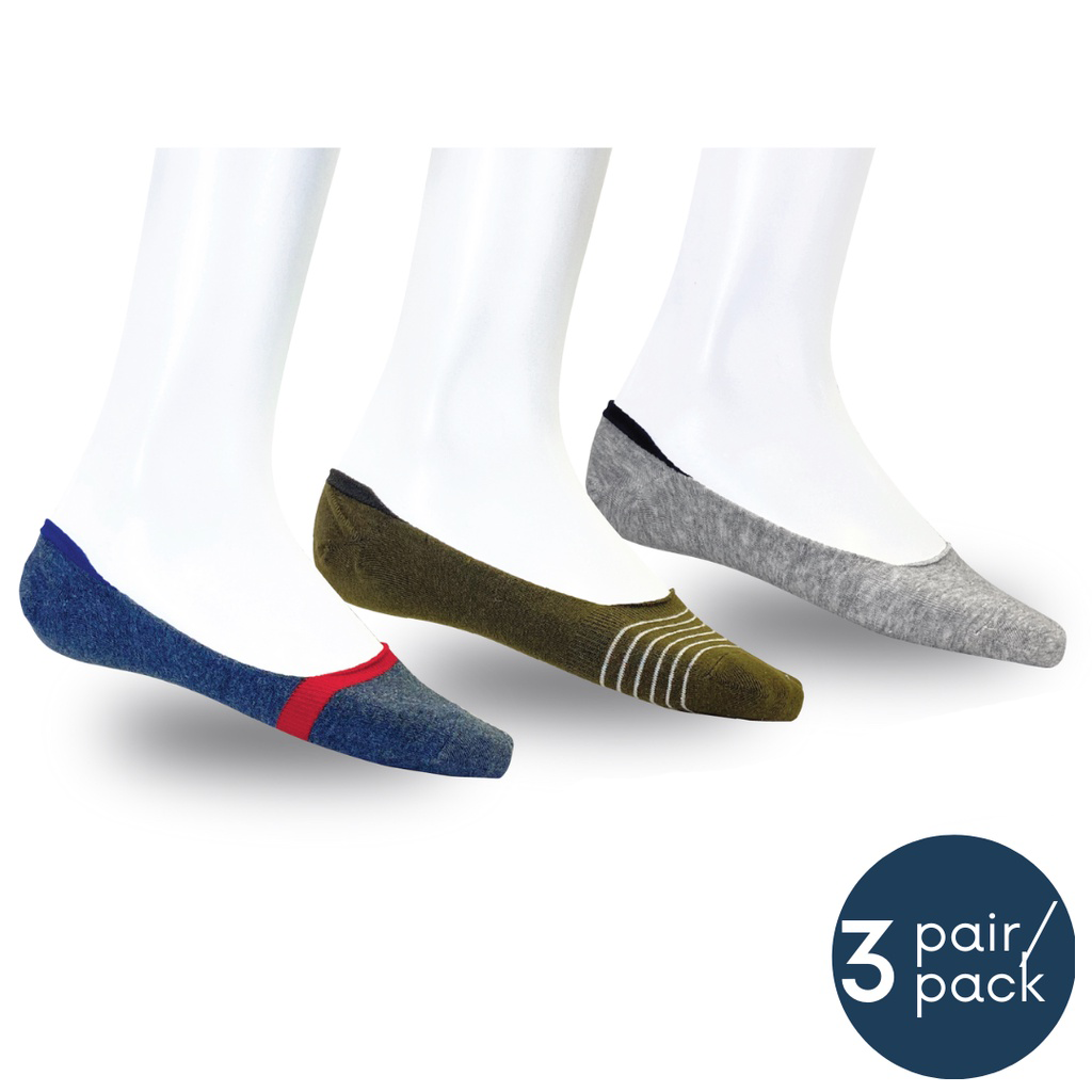 Men Invisible Socks 3-pack