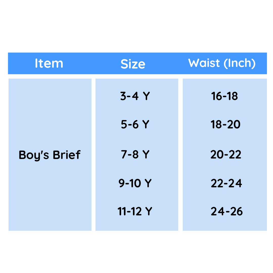 Kids Boys's Premium Cotton Brief (5pcs)