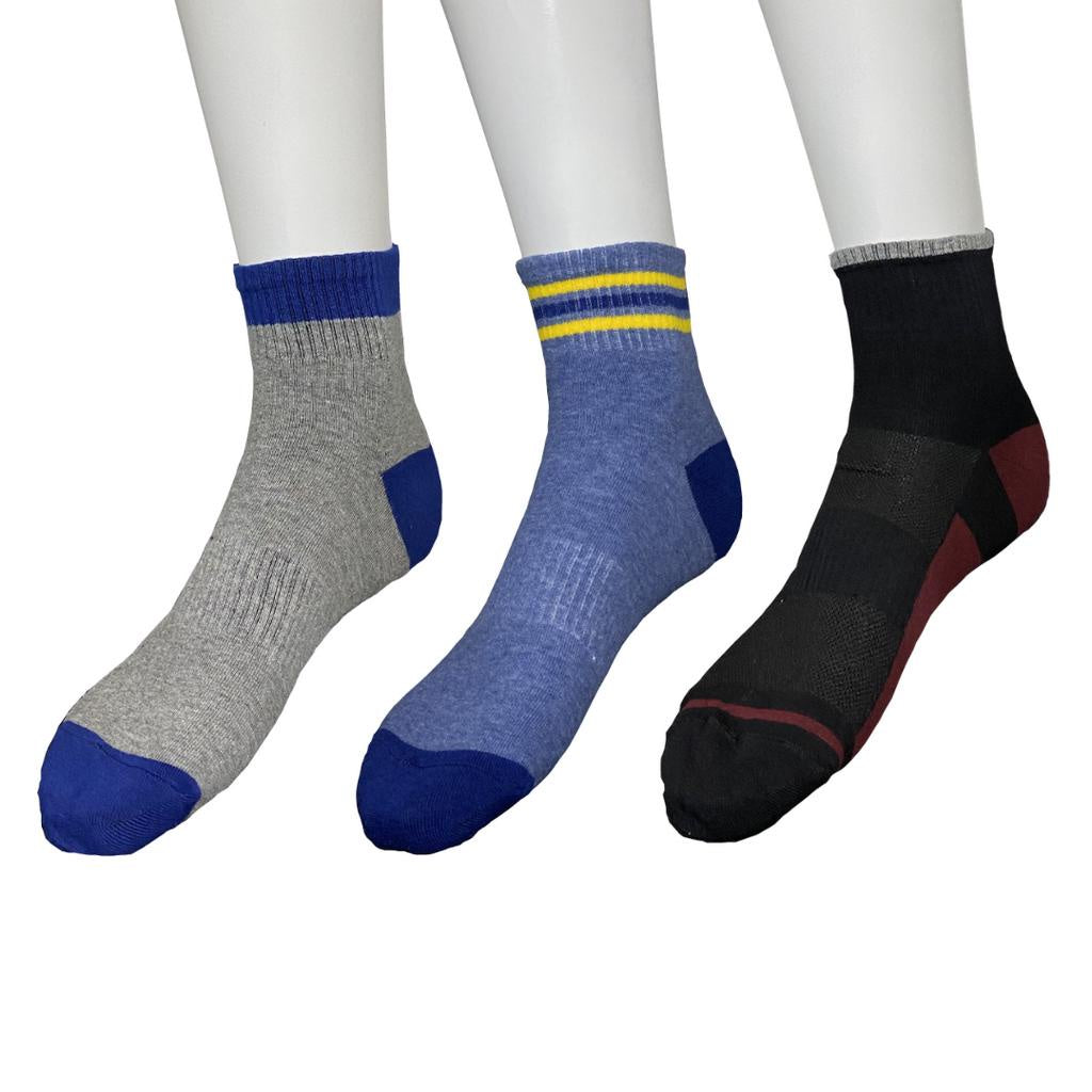 Men Quarter Socks 3-pack