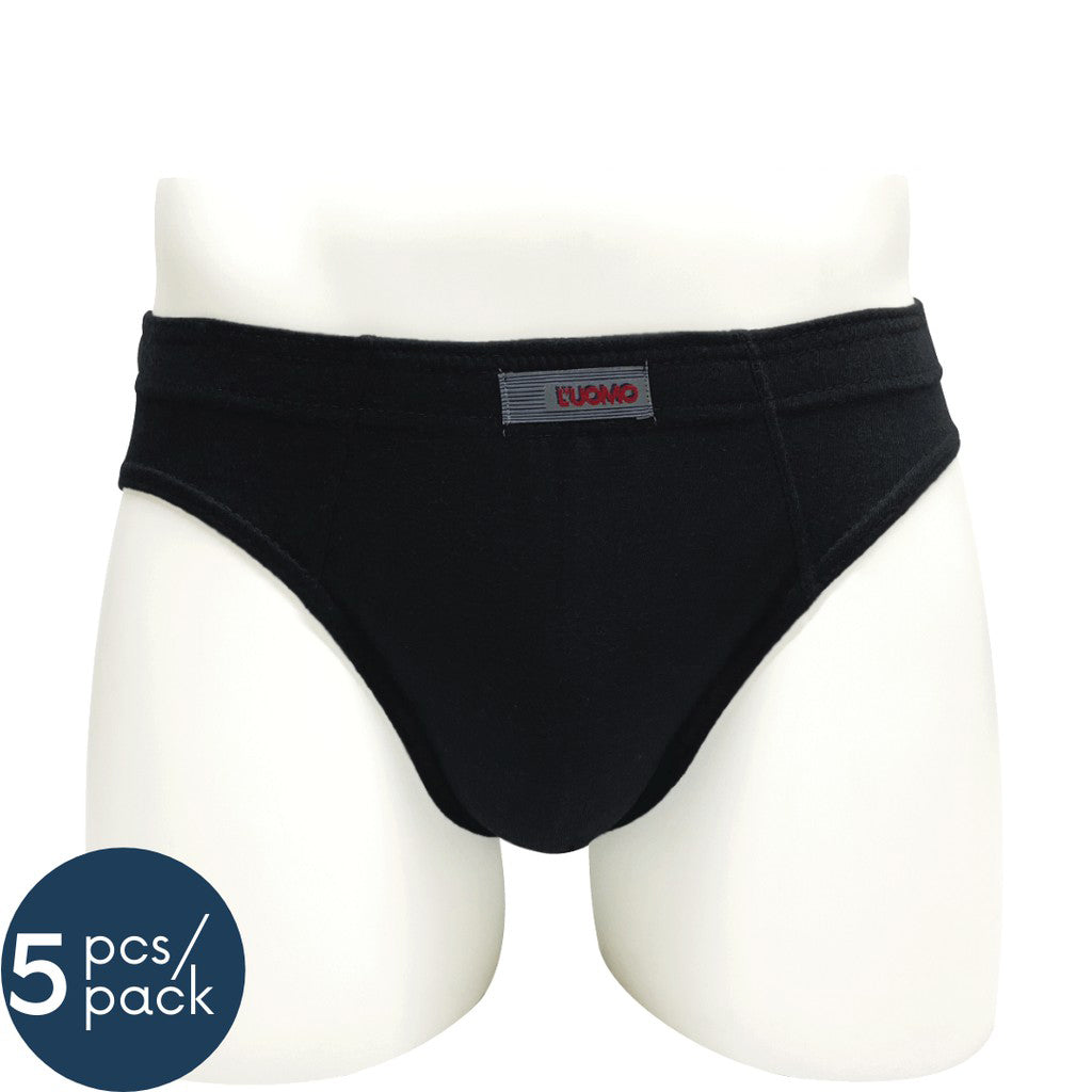 L'uomo Men Brief 100% Cotton (5pcs)