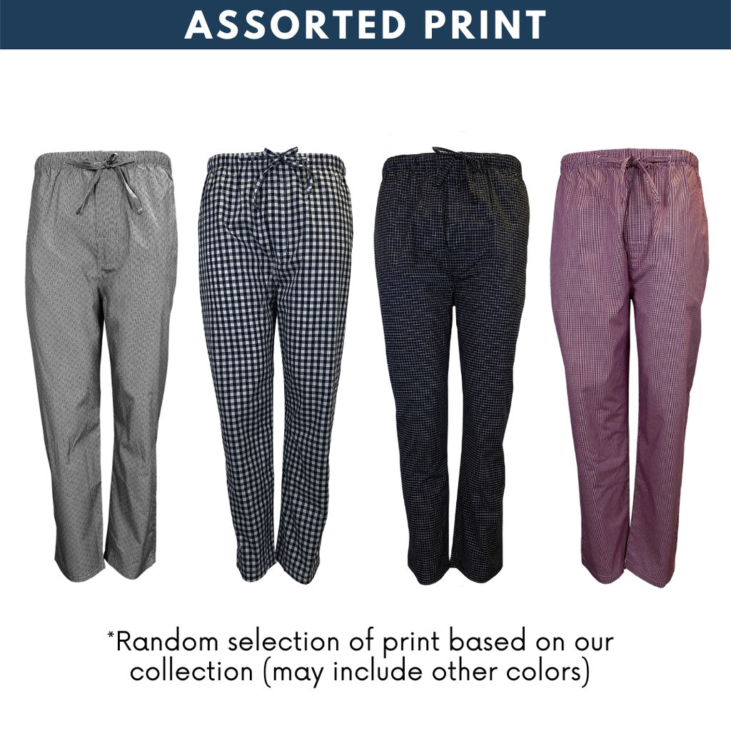 Men Long Sleepwear Pants Woven Cotton (1pc)