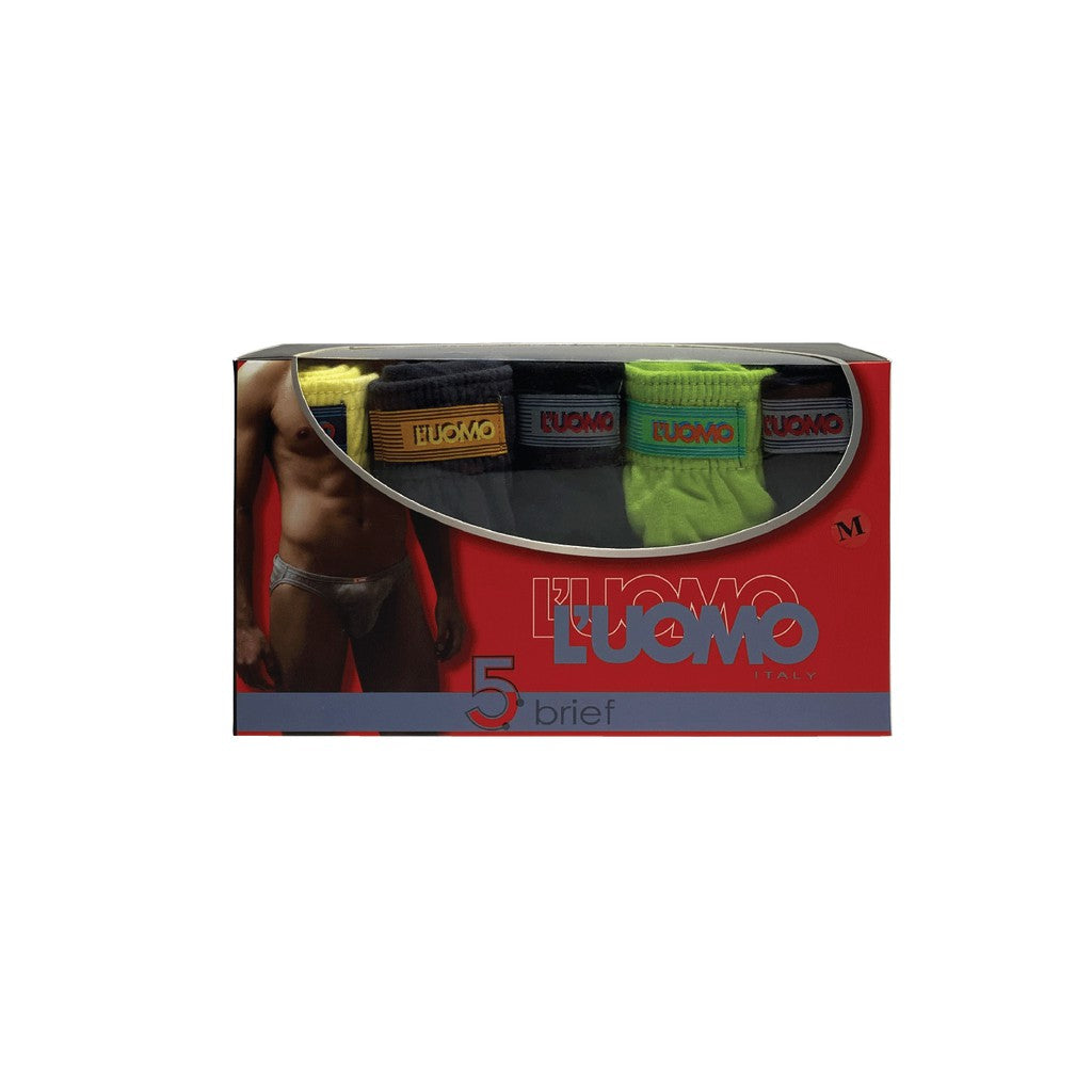 L'uomo Men Brief 100% Cotton (5pcs)