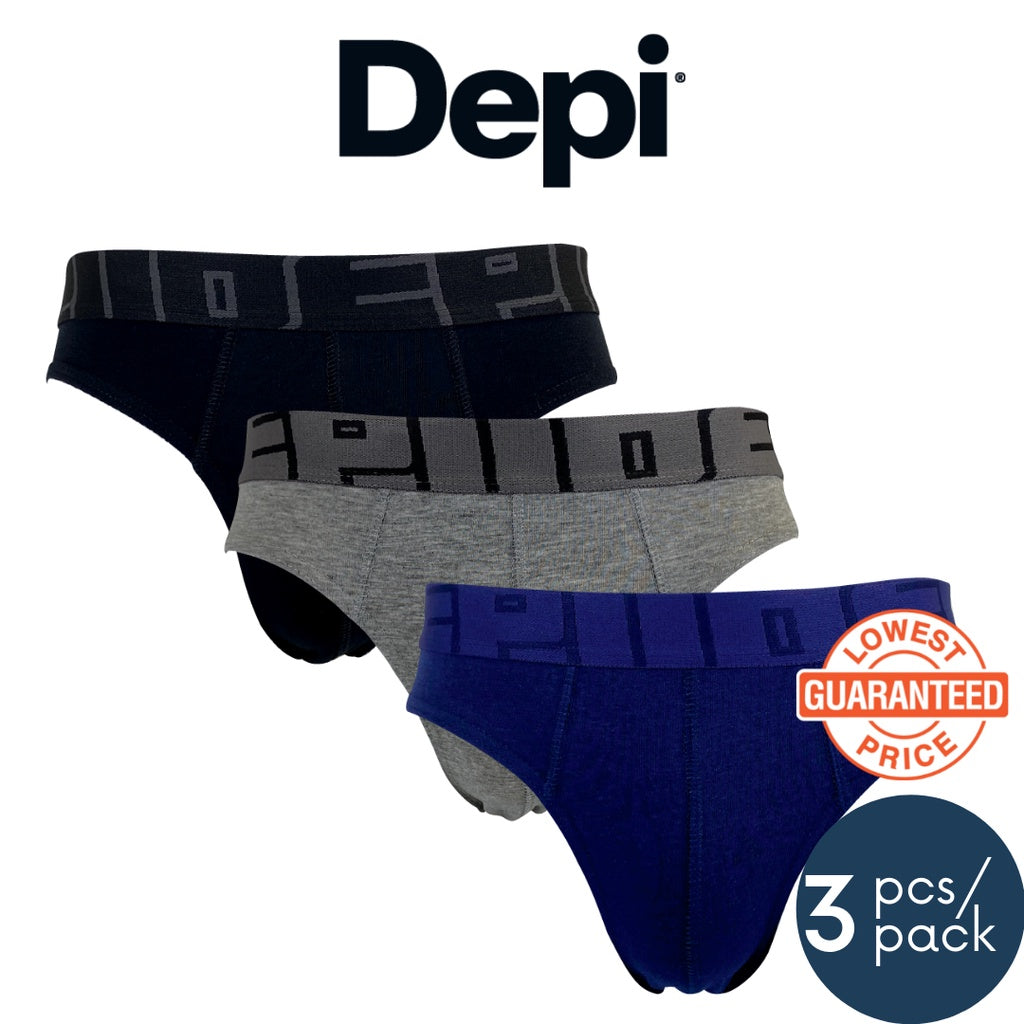 Men Premium Cotton Stretch Brief (3pcs)