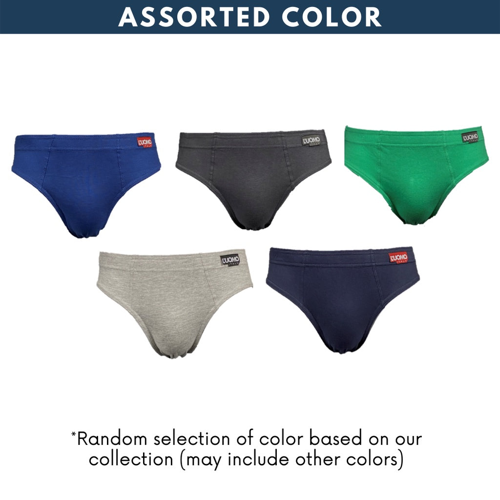 L'uomo Men Brief 100% Cotton (5pcs)