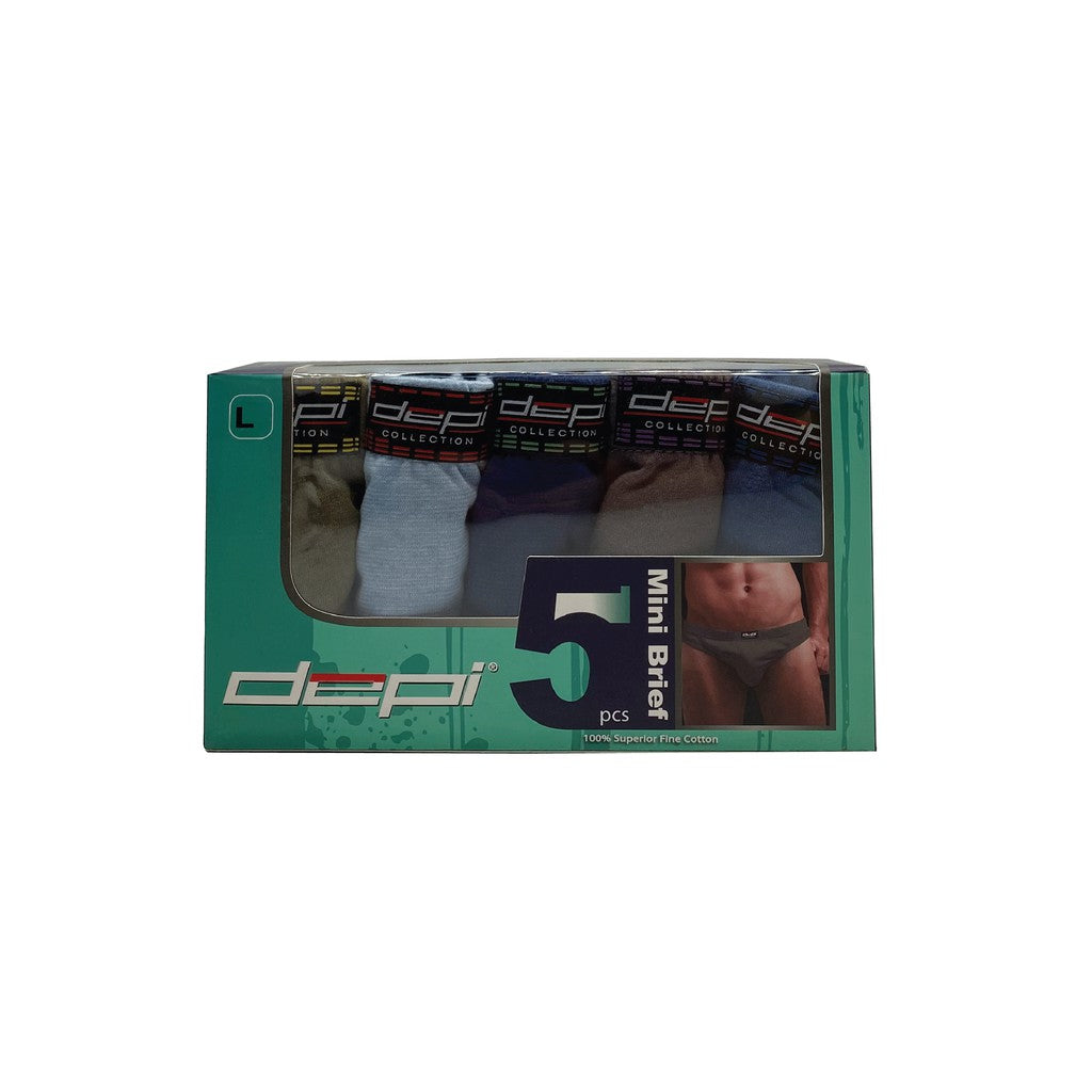 Men Underwear Brief 100% Cotton (5pcs)