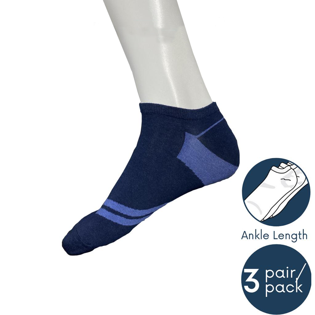 Men Ankle Socks 3-Pack