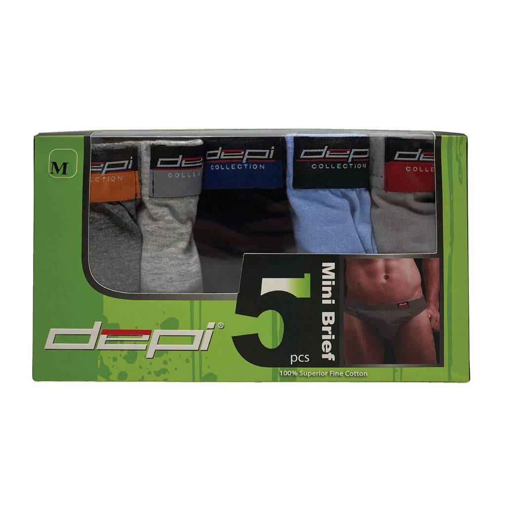 Men Underwear Brief 100% Cotton (5pcs)